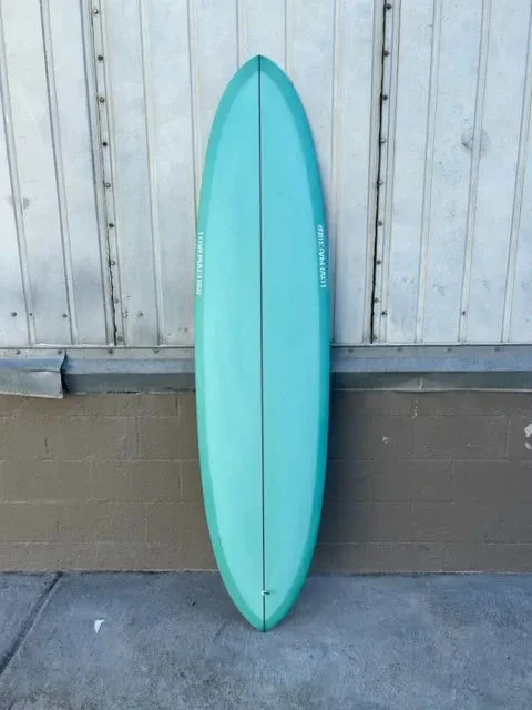 surfboards with durable, impact-resistant finishes-LOVE MACHINE | 7'4" THICK LIZZY SEAFOAM SURFBOARD