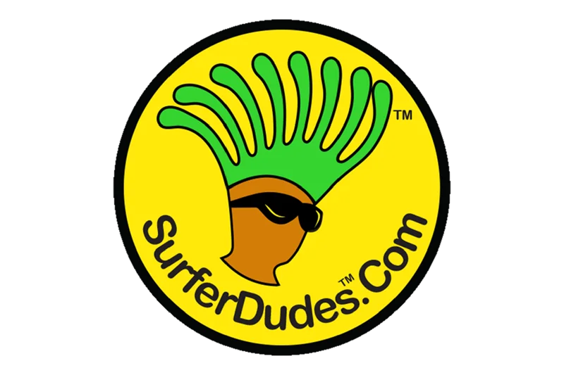 surf clothing for all-day comfort-Yellow Surfer Dudes Temporary Tattoos