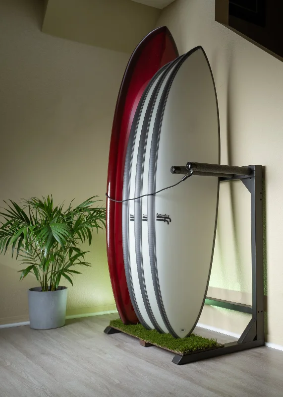 surf clothing with increased durability for active use-BlackOut Grassy Surf Rack