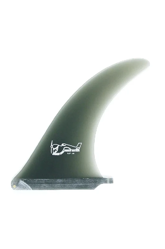 surfboard fins with medium to large size for stability-True Ames 8.5" Greenough 4A - Smoke