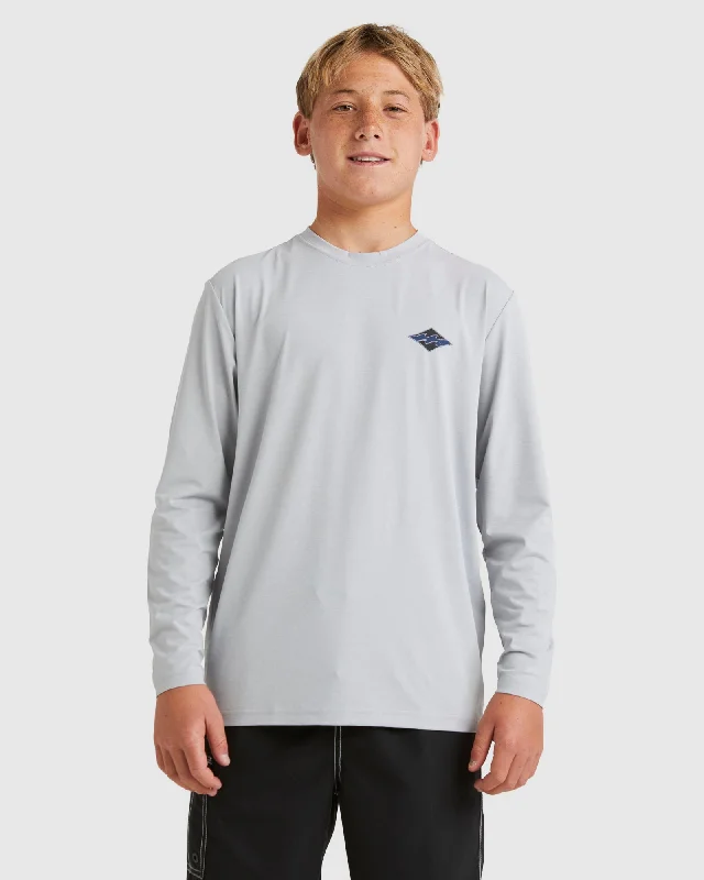 surf clothing with anti-chafe technology-Boys 8-16 Diamond Shoreline Rash Vest