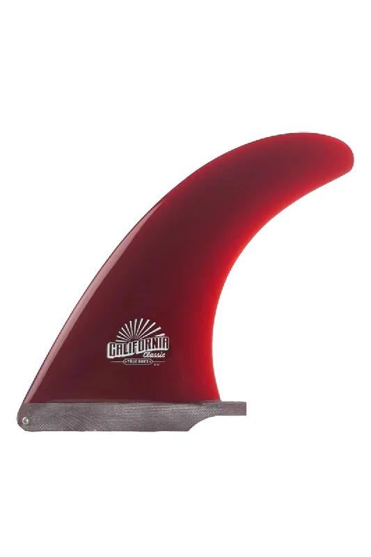 surfboard fins for precise control on big waves-True Ames 8" California Classic - Red