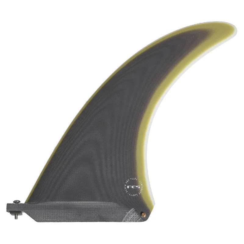 surfboard fins with multi-fin setups for control-FCS Clique Screw & Plate Longboard Fin - Charcoal