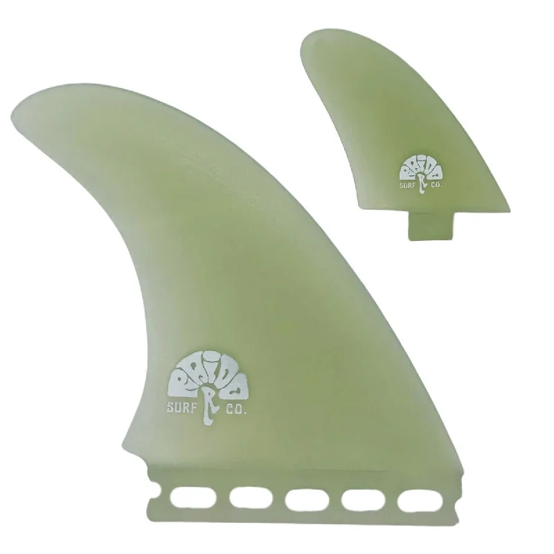 surfboard fins for pro-level performance-Clear Upright Twinzer Fins