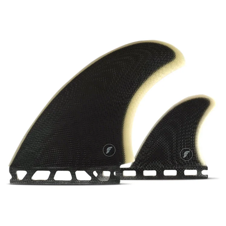 surfboard fins for increased wave-holding ability-Futures Fins Pukas AL Fibreglass Twin with Trailer Fin Set