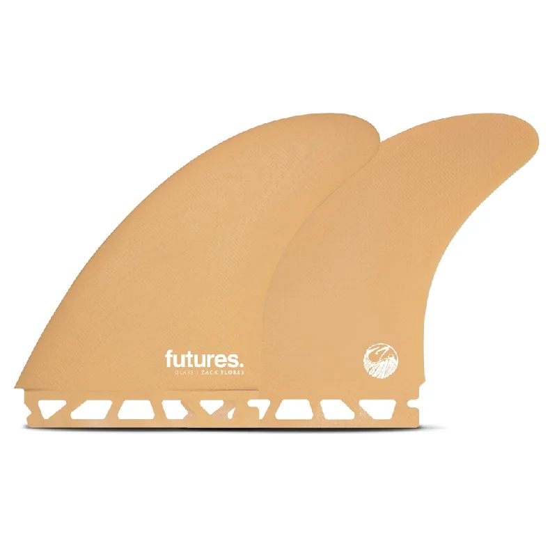 surfboard fins with minimal drag for quicker rides-Futures Fins Zack FLores Twin Fin Set - Orange