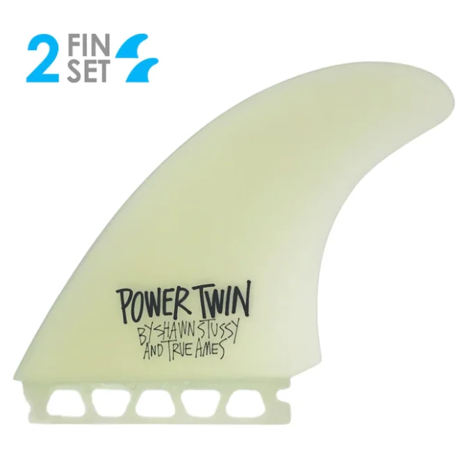 surfboard fins for smoother bottom turns-Stussy Power Twin- Future Compatible Fins