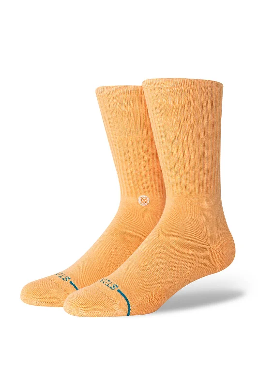 surf clothing with water-resistant zippers for added protection-Stance Icon Crew Socks - Peach