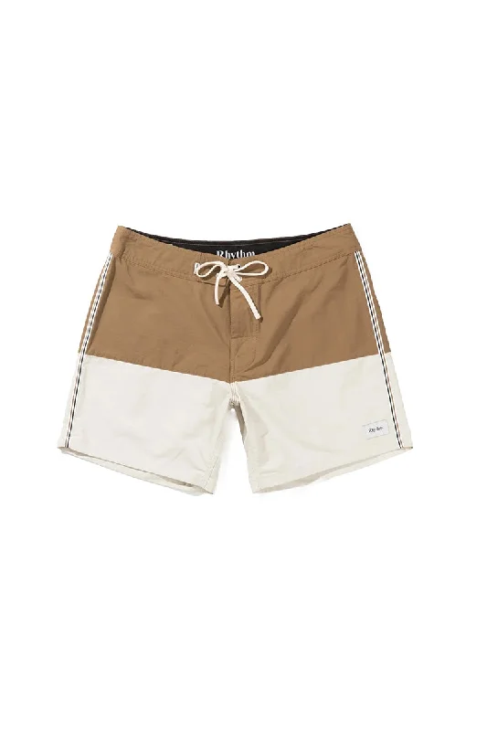 surf clothing for all types of surf conditions-Rhythm Heritage Splice Trunk - Butterscotch