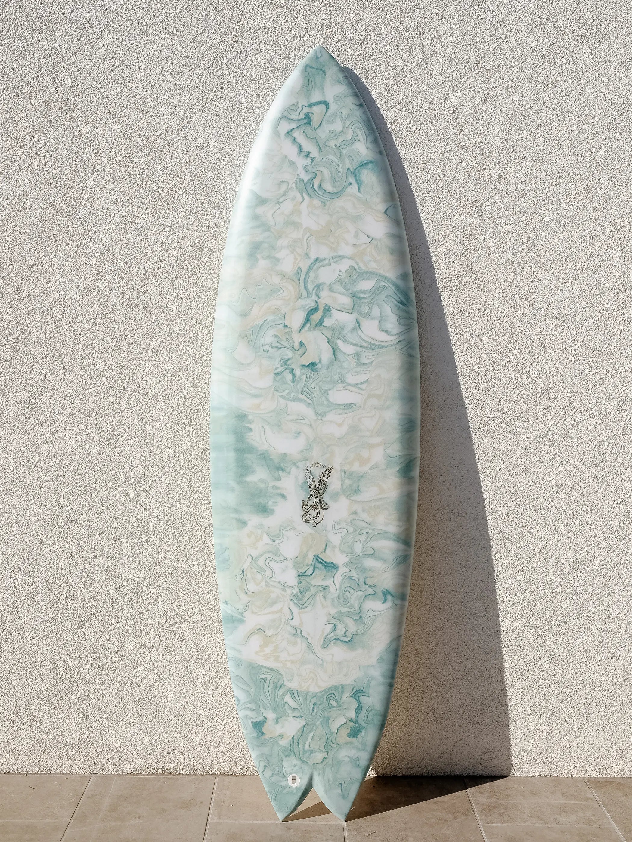 surfboards for all-around performance-Nuevo Camino | Talladega Twin 5’10” Seafoam Smoke Surfboard