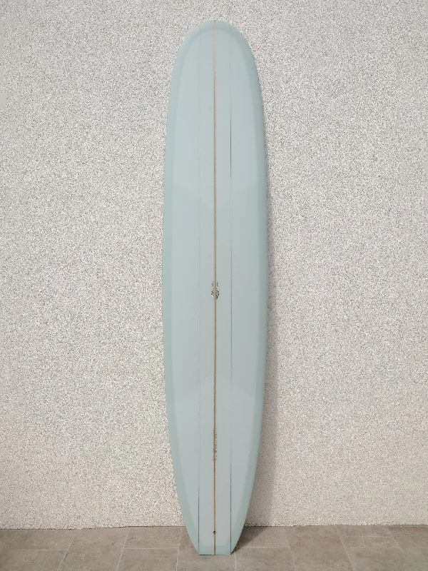 surfboards for better nose ride performance-Tyler Warren | Beaked Nose Rider 9’7” Ice Blue Volan Surfboard