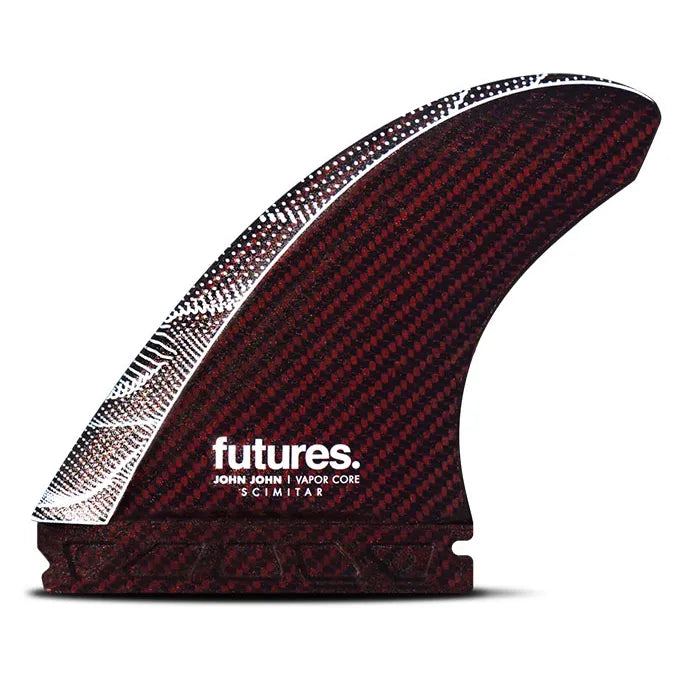 surfboard fins for improving speed in the water-Futures Fins John John Florence Signature Scimitar Tri Fin Set - Large