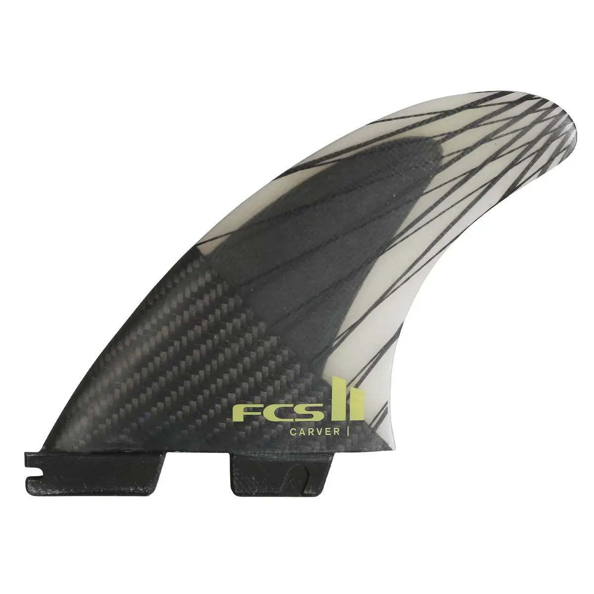 surfboard fins for quick turns and sharp cuts-FCS II Carver PC Carbon Tri Fin Set - Medium - Eucalyptus