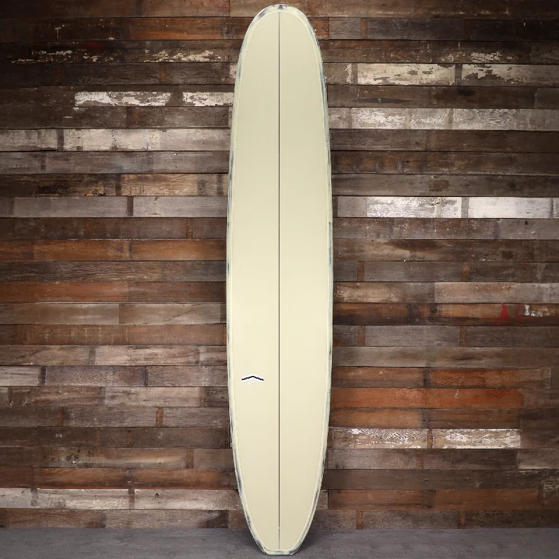 surfboards for catching bigger waves-CJ Nelson Designs Slasher Low Pro Thunderbolt Black 9'9 x 23 ½ x 3 3/16 Surfboard - Tan/Brushed Carbon