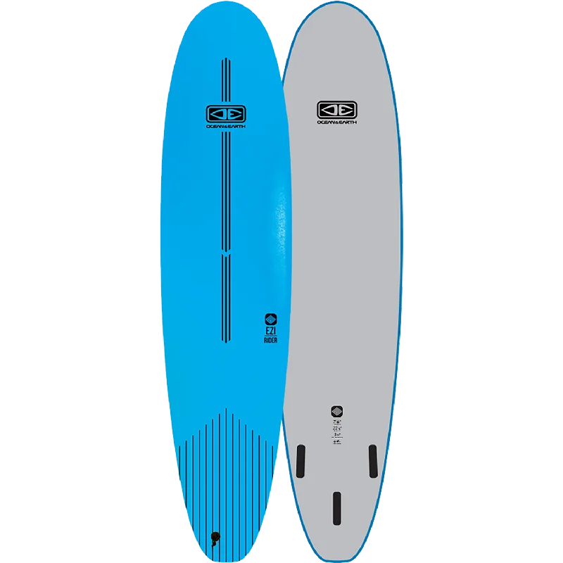 best surfboards for fast turning-O&E Ocean & Earth Ezi-Rider Softboard 7'6" Blue - Surfboard