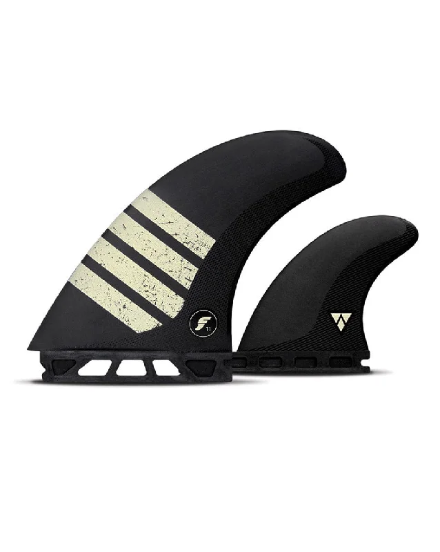 surfboard fins for better rail-to-rail performance-FT1 Twin +1 Alpha Series Carbon