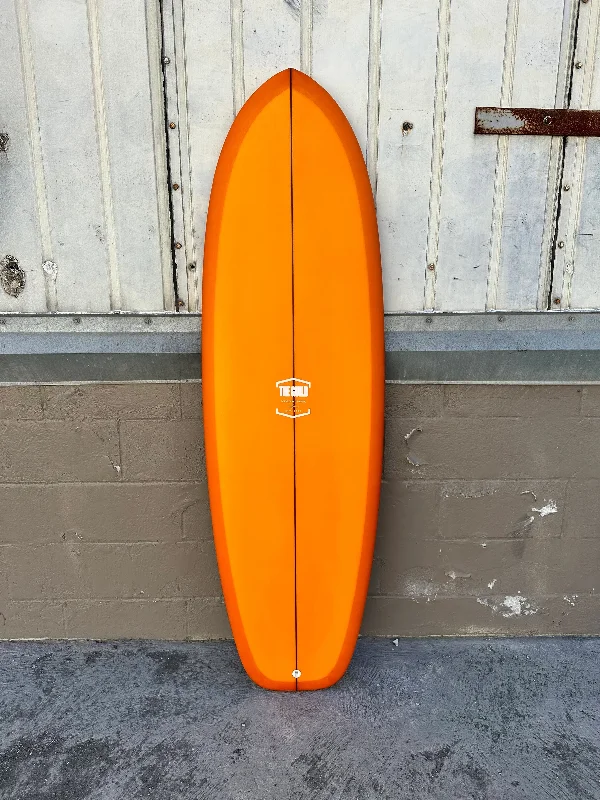 surfboards for quick response in the water-THE GUILD | 5'8" MATCHBOX | ORANGE SURFBOARD