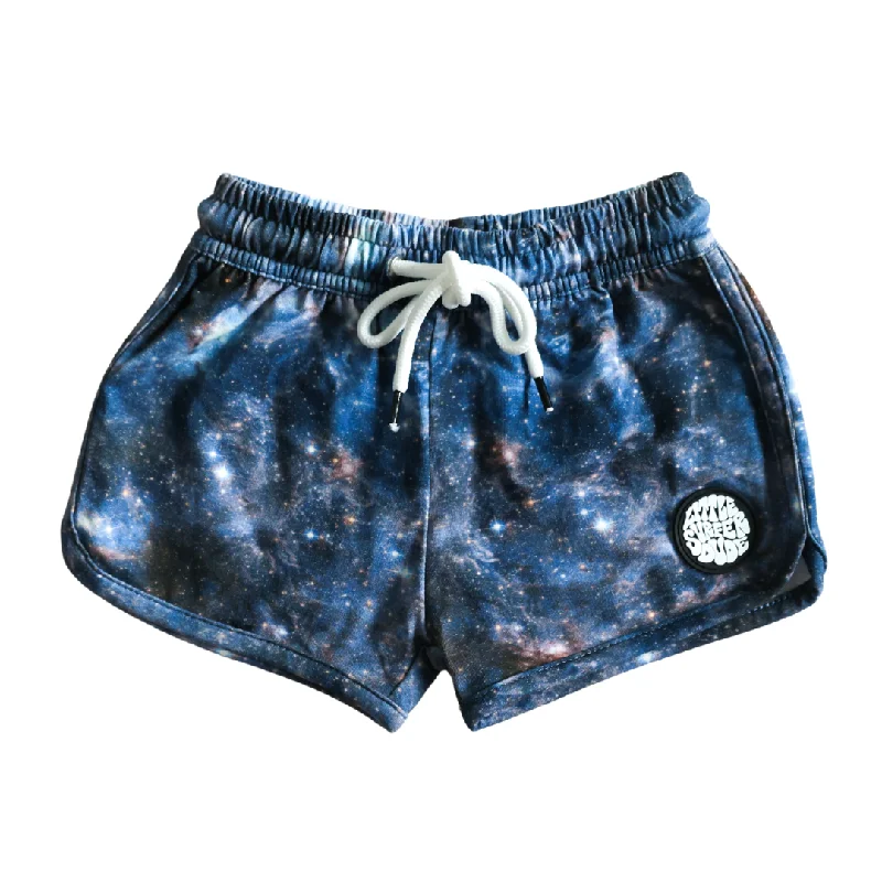 surf clothing with breathable panels for ventilation-Galaxy Cotton Lounge Shorts