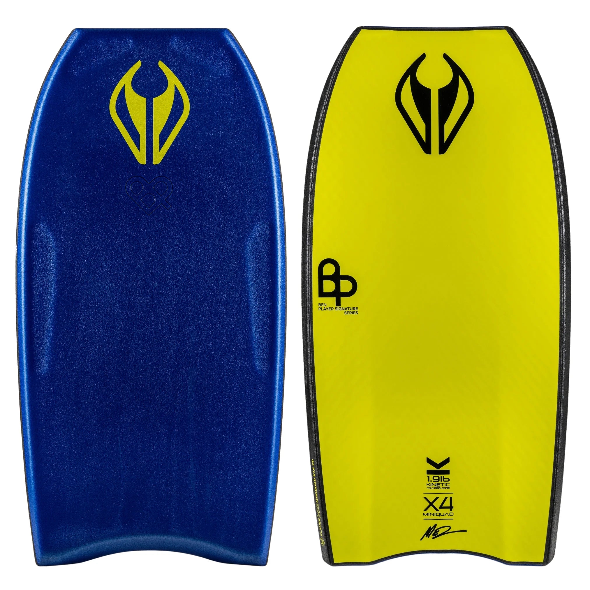 surfboards with advanced materials for strength-40.5" NMD Ben Player Mini Quad Concave PP Bodyboard