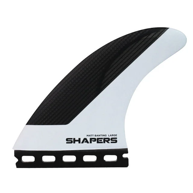 surfboard fins with high-speed performance-Shapers Matt Banting Carbon Stealth 1 Tab