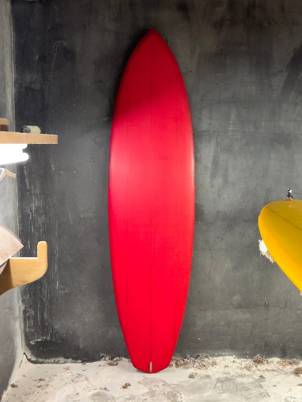 surfboards for superior tracking-Simon Jones Designs | 6’6” Fiji Triple Stringer Diamond Tail Ruby Surfboard