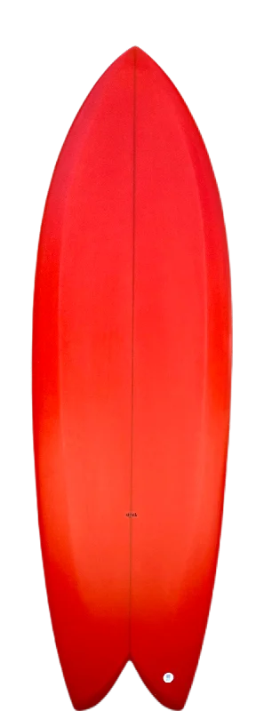 surfboards for reducing fatigue in long rides-STPNK | Fish 5'6" Pastel Red Surfboard