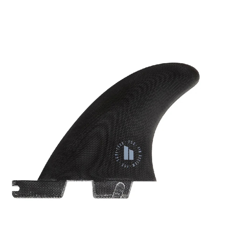 surfboard fins with innovative fin box designs-FCS II Performance Glass Side Byte Fins - Black