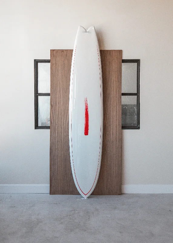 surfboards with reinforced edges for durability-9'2 Monarch Swallow Tail in Opaque White Gloss