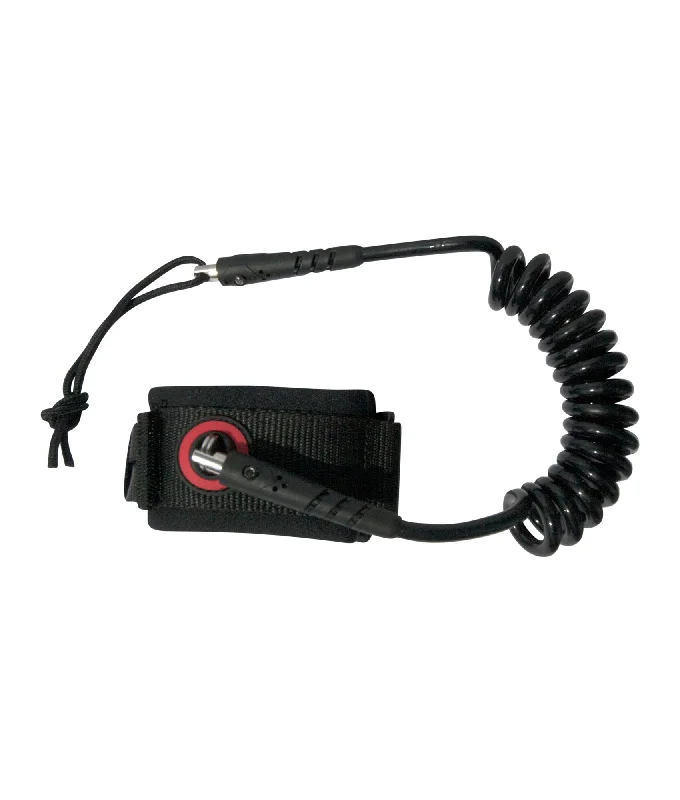 surf clothing for minimal drag in the water-BruSurf Coiled Bodyboard Leash