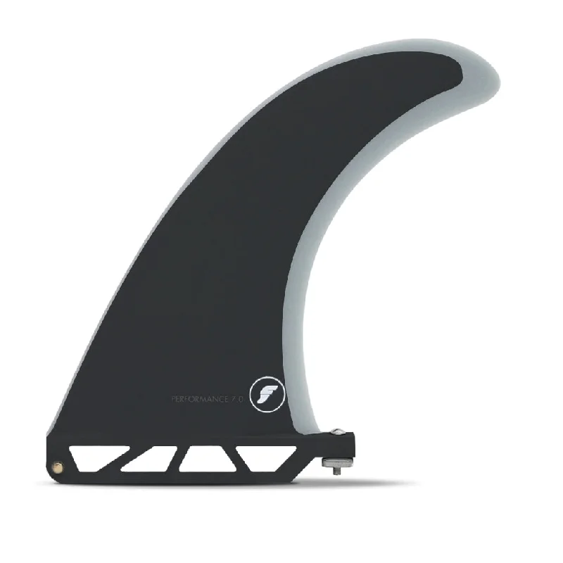 surfboard fins for perfecting turns-Futures Fins - Performance Fiberglass Longboard Fin - Smoke/Grey