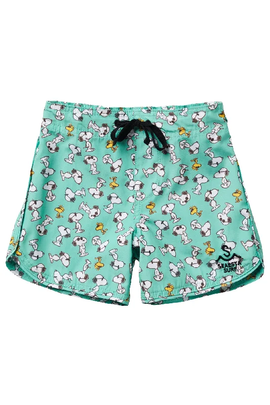 surf clothing for all-day comfort-Seaesta Surf x Peanuts® Joe Cool Boardshorts / Sea Glass