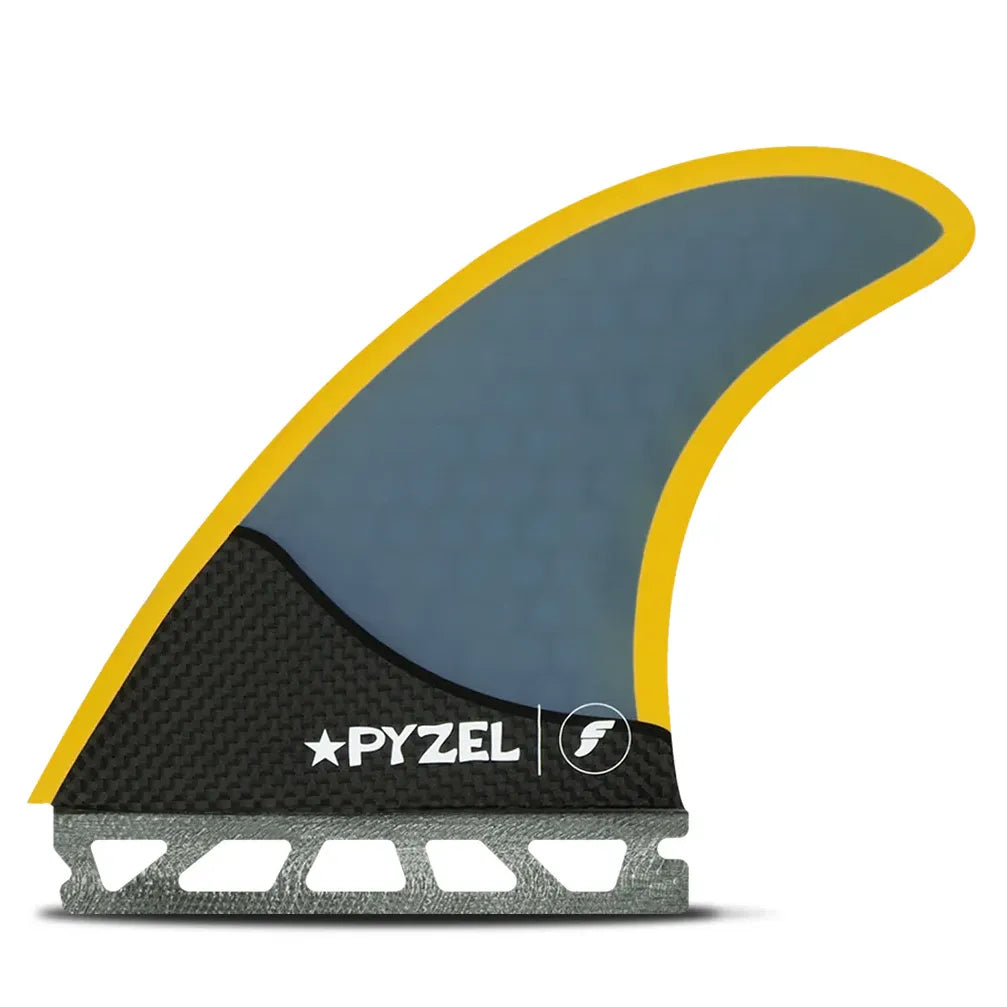 surfboard fins for better rail-to-rail performance-Futures Fins Pyzel Honeycombe Tri Fin Set - Large