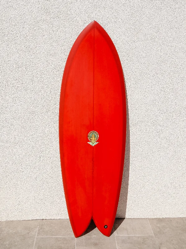 surfboards with sharp rails for maximum speed-Tyler Warren | Dream Fish 5’5” Rusty Brick Surfboard