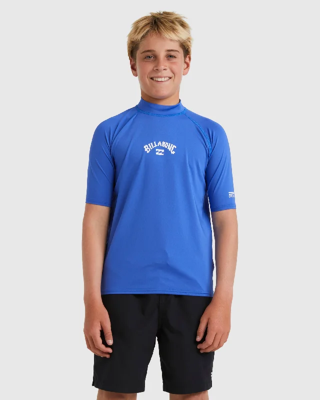 best surf clothing for warm weather-Boys 8-16 All Day Arch Rash Vest