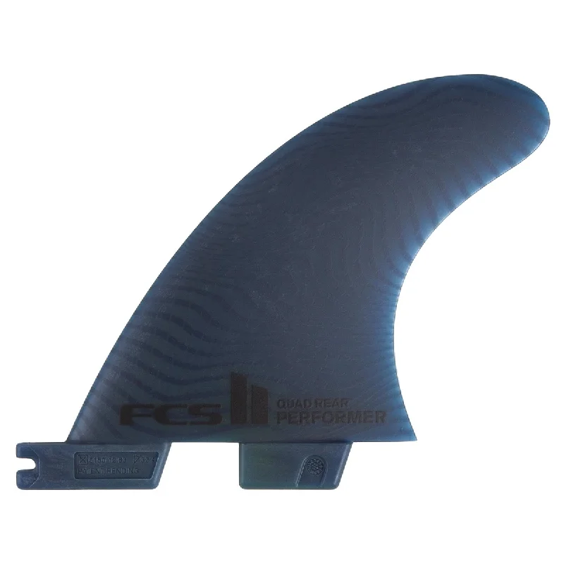 surfboard fins with increased stability in heavy surf-FCS II Performer Neo Glass Eco Quad Rears Fin Set - Medium