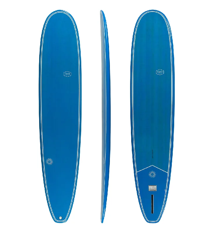 surfboards for ultimate maneuverability-AQSS Soulstice XL Longboard 9'6" - Navy Blue