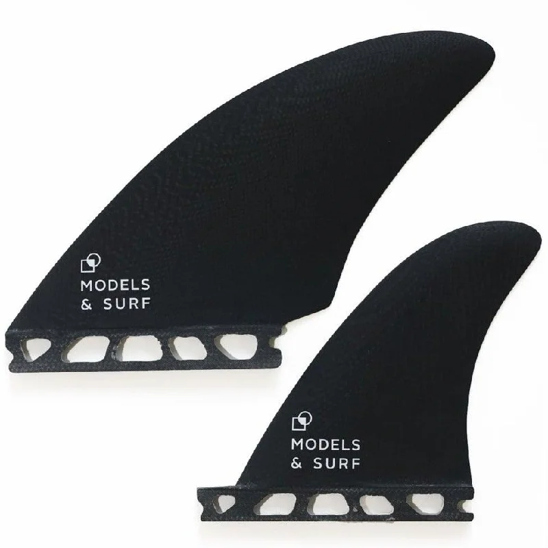 surfboard fins for increased comfort and control-Quad Keel Twin Surfboard Fins - The Orca - Quad Twin Fins / Fibreglass