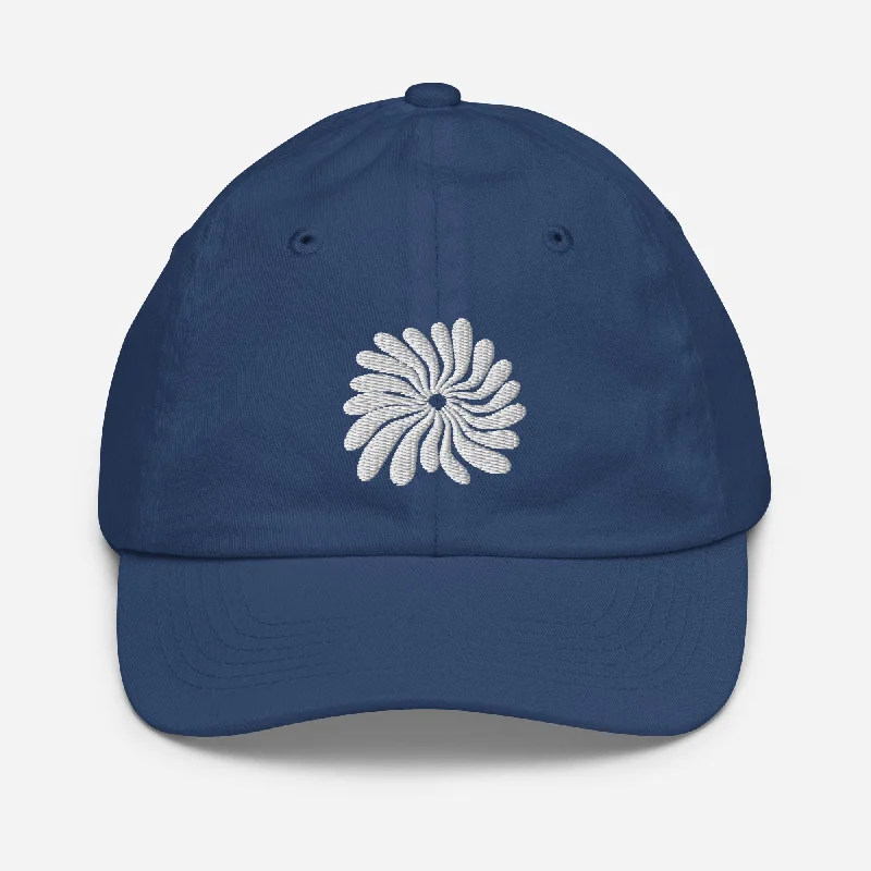 surf clothing with anti-slip grip for added performance-Wavy Floral Youth Dad Hat