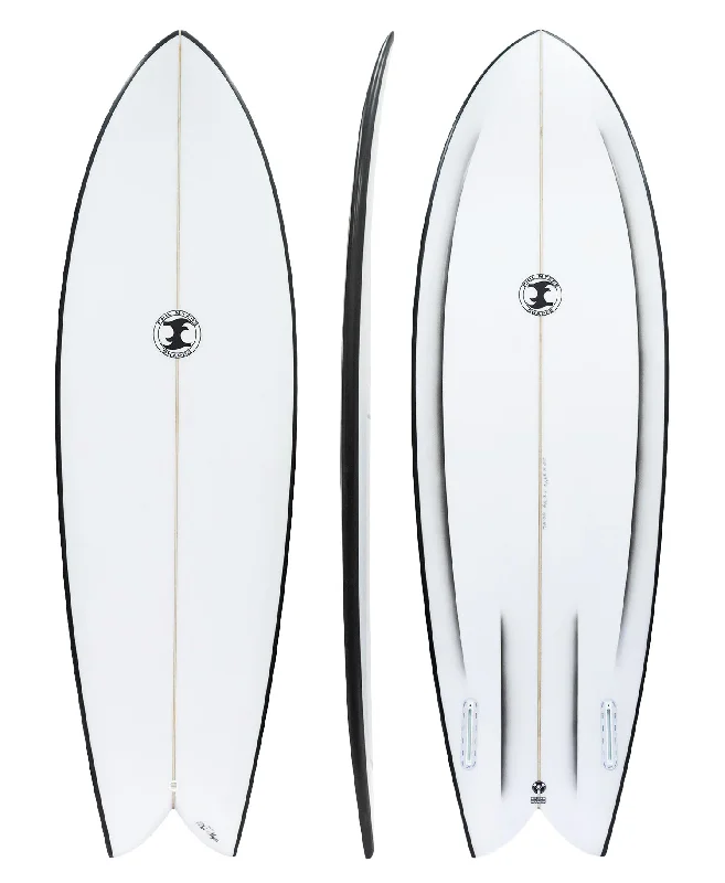 surfboards for competitive surfing performance-FREE FLIGHT 'EDGE TWIN' GREY