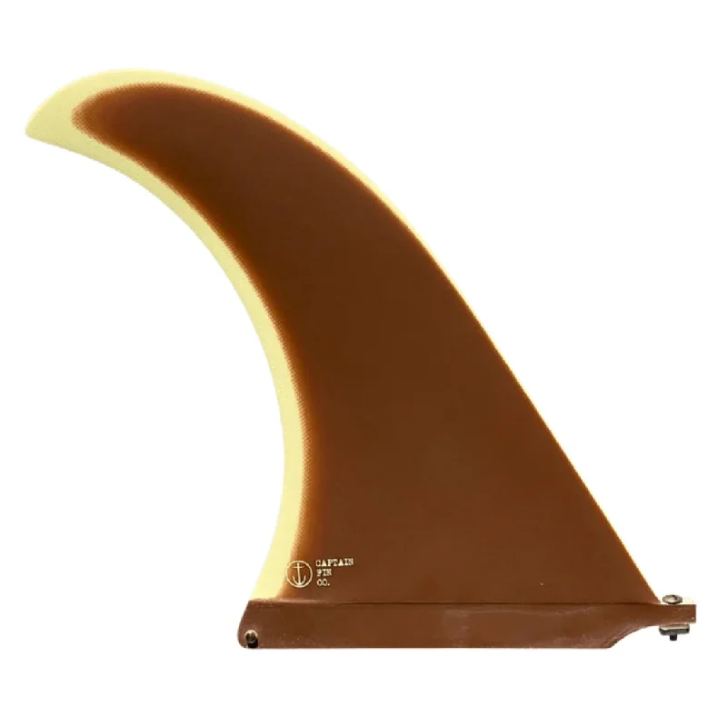 surfboard fins for smooth transitions between waves-Captain Fin Co JJ Wessels Mod 9.75" Longboard Single Fin - Brown