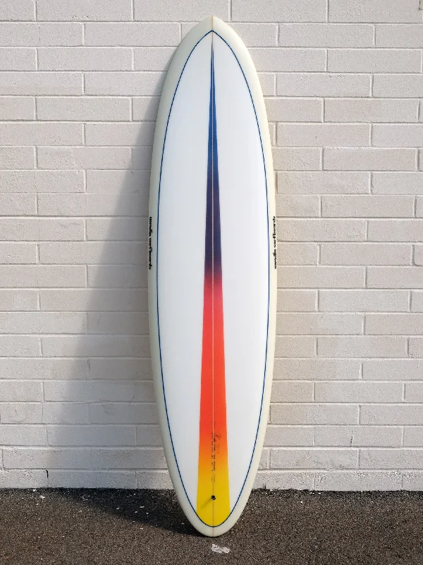 surfboards for multi-surf styles-Woodin Surfboards | 7'0" Gypsy Eye Beige Surfboard