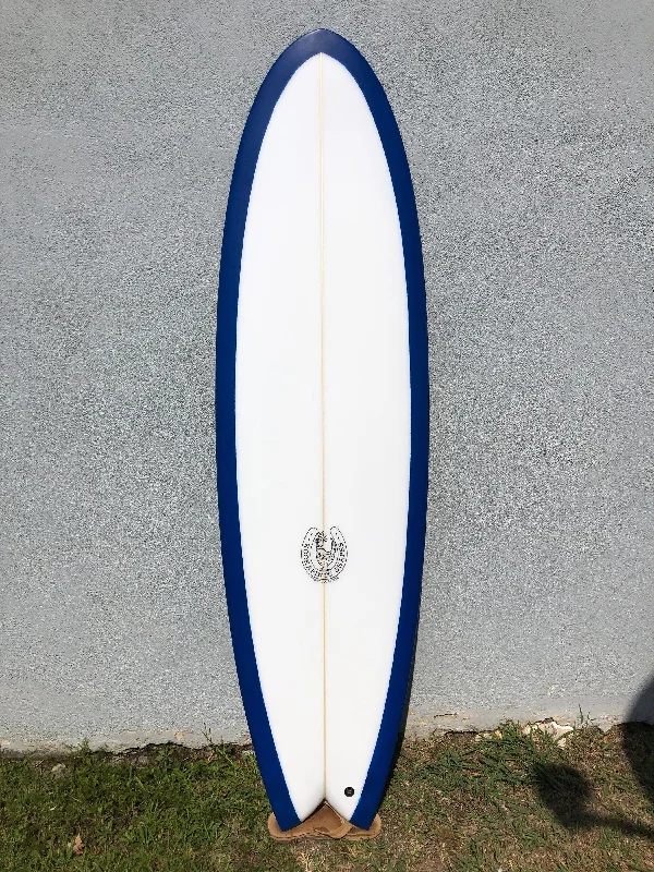 surfboards with quad-fin setups for speed-Kookapinto Shapes | 6'8" Fiddle Fish Quad Navy Blue Surfboard