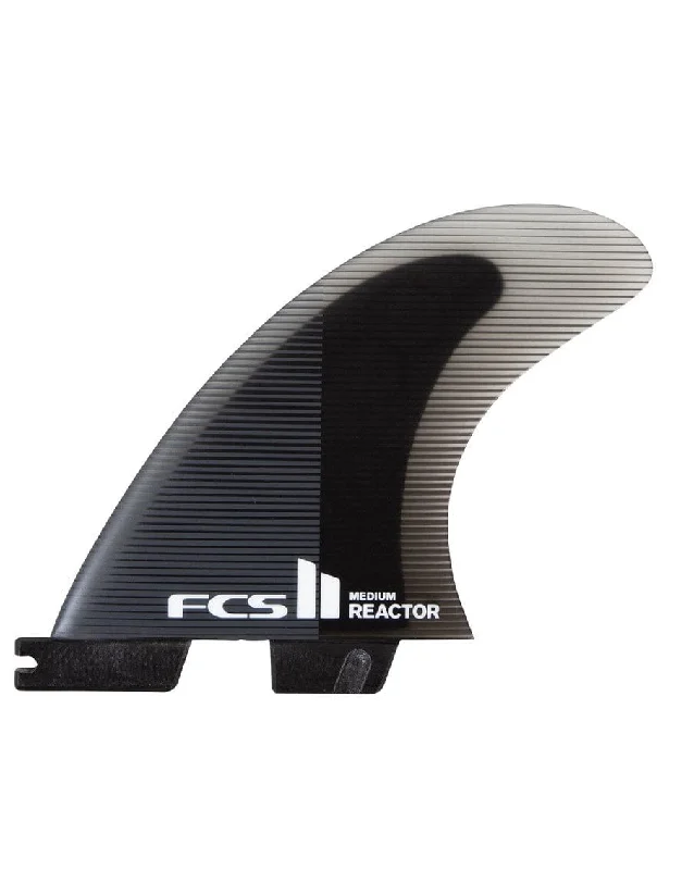 surfboard fins for better hold in overhead waves-FCS II Reactor PC Tri Fin