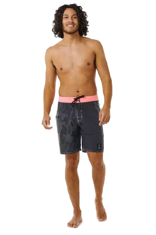 surf clothing for high activity levels in the water-Rip Curl Mirage Quest 19" Boardshorts - Black