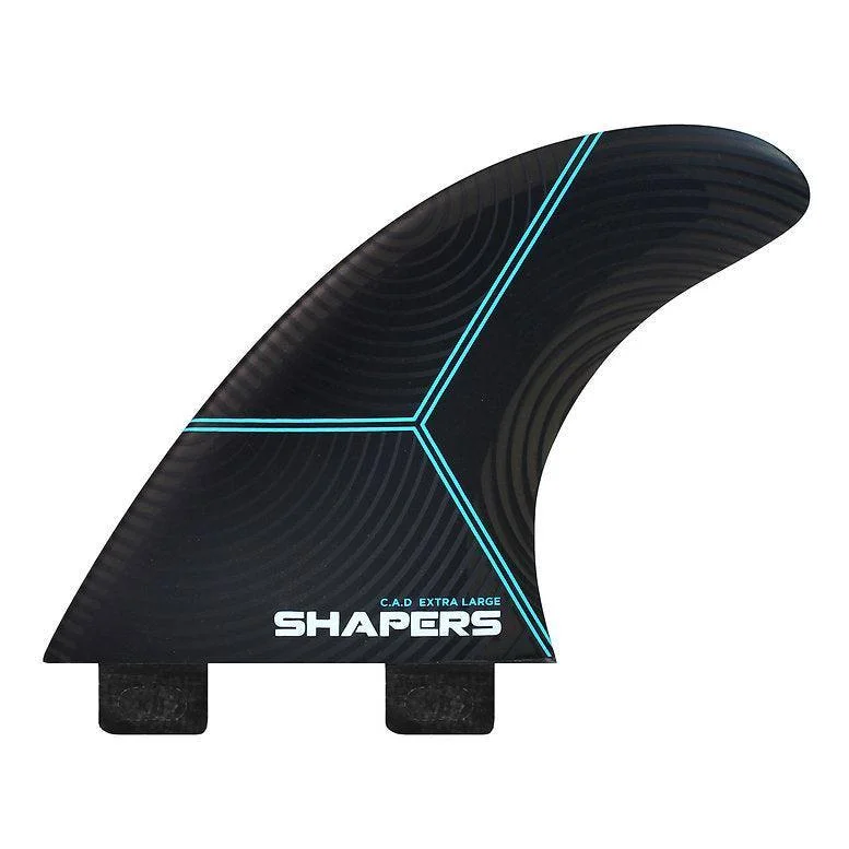 surfboard fins for small wave conditions-Shapers Fins CAD Airlite Extra Large Thruster Set FCS Compatible