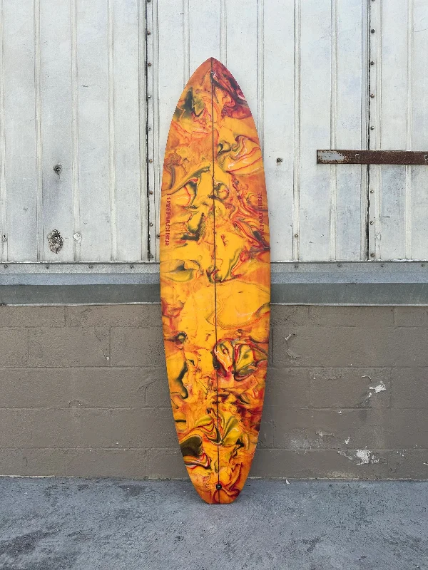 surfboards for tight turns-LOVE MACHINE | 6'9" FM ABSTRACT / CLEAR SURFBOARD