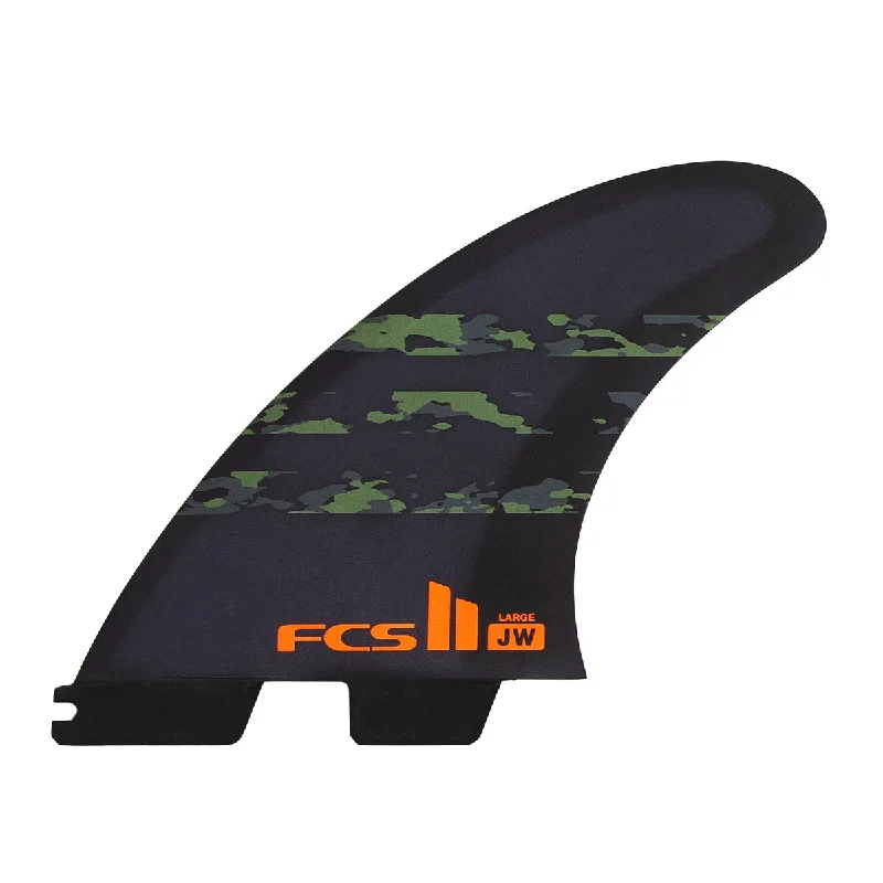 surfboard fins with increased maneuvering capabilities-FCS II Julian Wilson PC Tri Fin Set-Army Camo-Medium