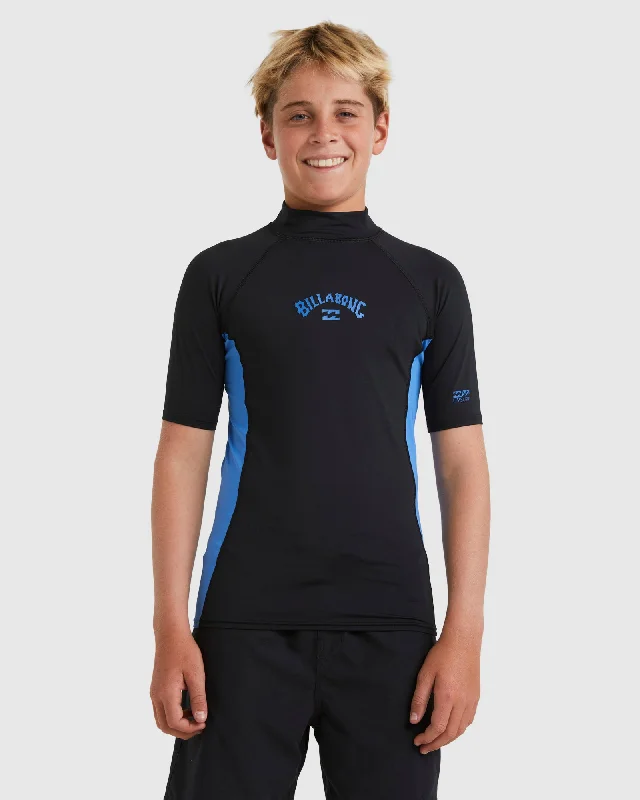 surf clothing with breathable panels for ventilation-Boys 8-16 Arch Rash Vest