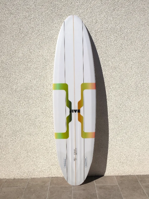 surfboards for better directional control-LIFTER 7'2" midlength twin fin surfboard