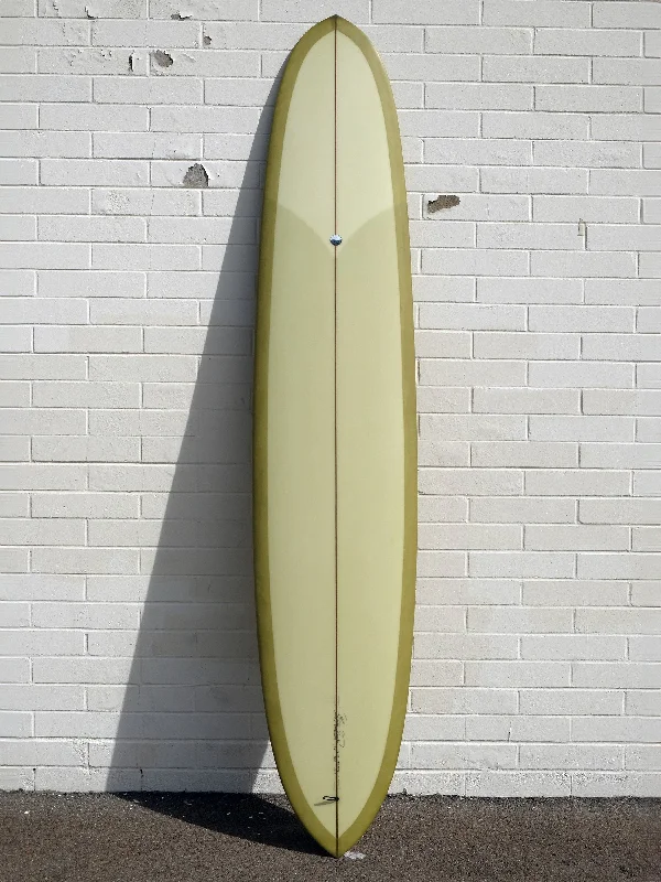 surfboards for catching waves early-Woodin Surfboards | 9’9” Switchblade Pale Green Longboard